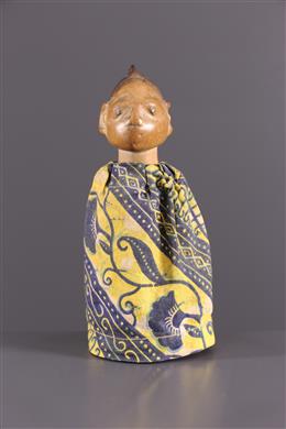 Arte Africano - Muñeca-estatua Yoruba Ibedji